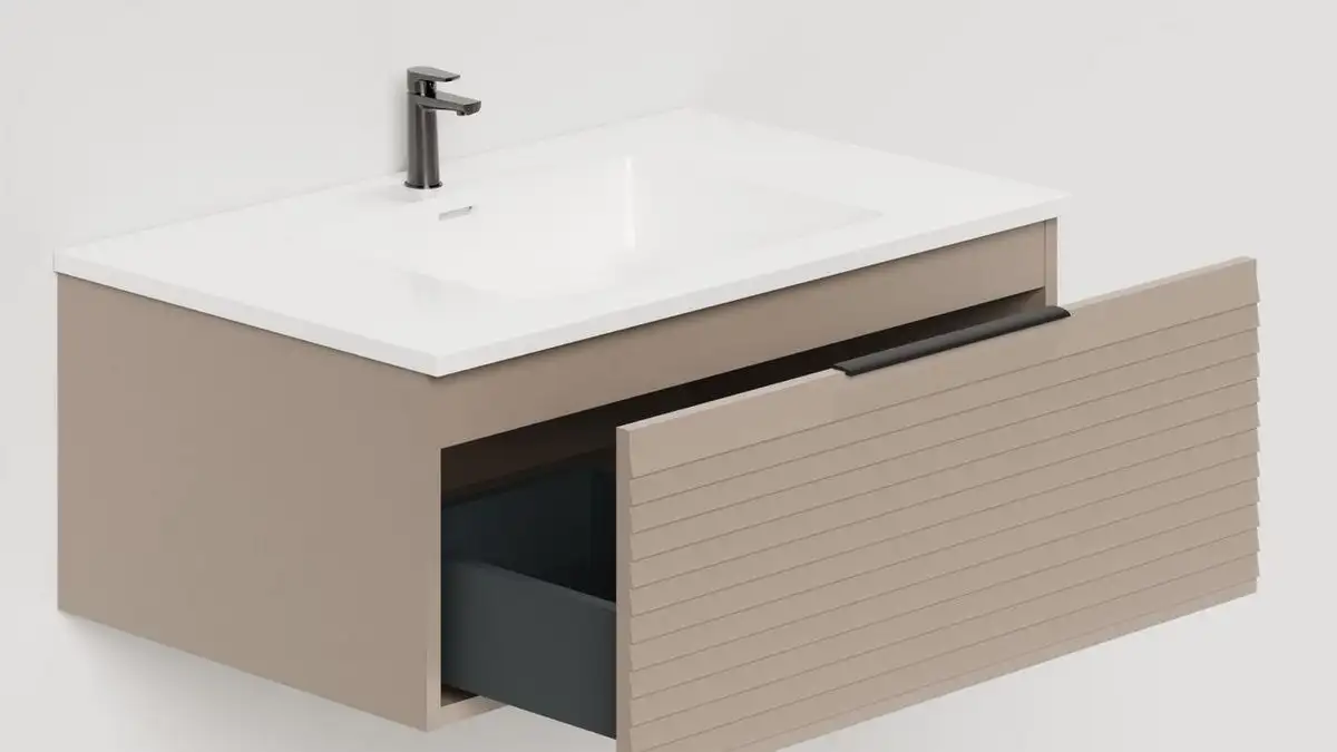 Salini Тумба под умывальник Touch Н 80 T800H1T (серо-коричневый) – фото товара