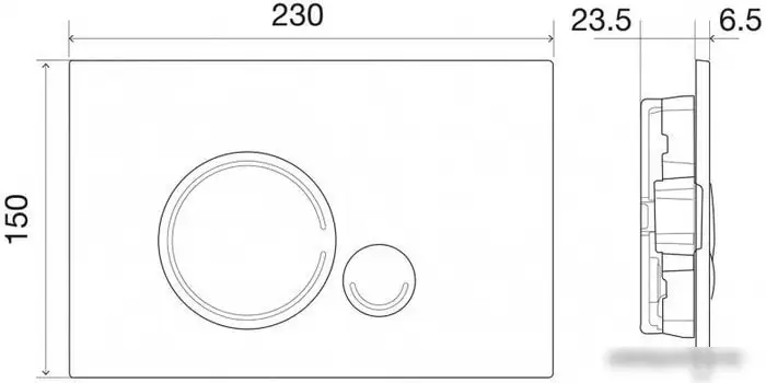 Панель смыва BelBagno Sfera BB014-SR-BIANCO – фото товара