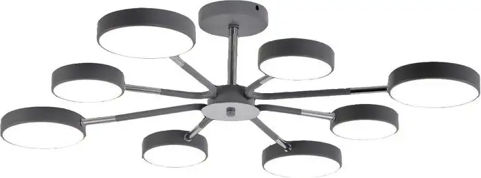 Люстра средней высоты Mirastyle Диод MH-3224/8 GR+CR – изображение в каталоге