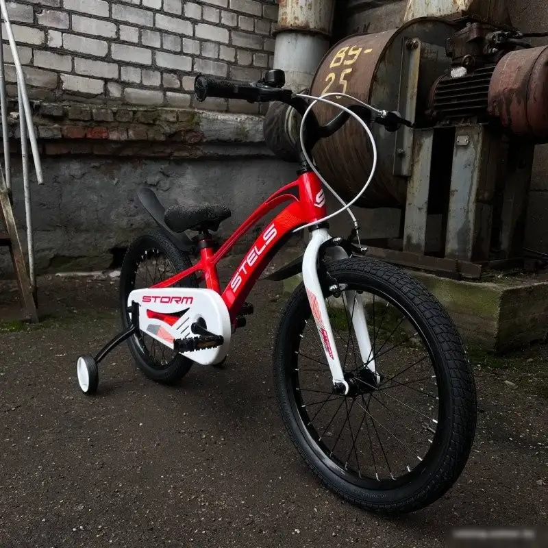 Детский велосипед Stels Storm KR 18 (9, красный, разобранный, в коробке) – фото товара