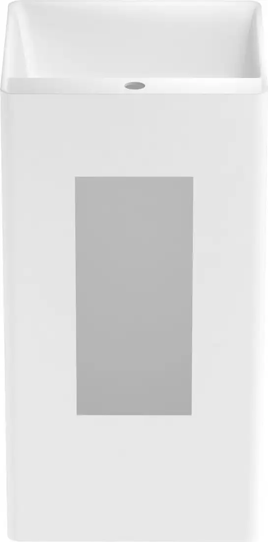 Умывальник Wellsee Pure BY Wellsee 230715000 (отдельностоящий, с отверстием под смеситель, матовый белый) - фото товара