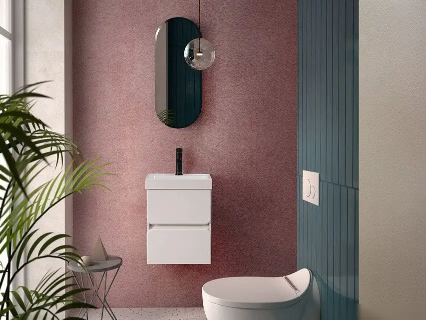 Belux Тумба под умывальник Бостон НП 40-02 (1, белый глянец) – фото товара