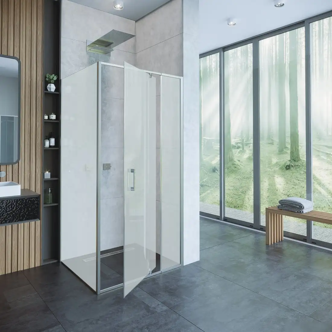 Душевая стенка Alex Baitler SG78C100 100x200 - фото товара