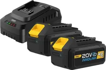 Аккумулятор с зарядным устройством Deli EDL-CM20A4E (20В/2x4 Ah + 20В) – изображение в каталоге