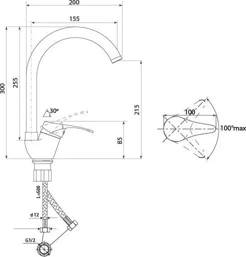 Смеситель Славен СЛ-ОД-П22 - фото товара
