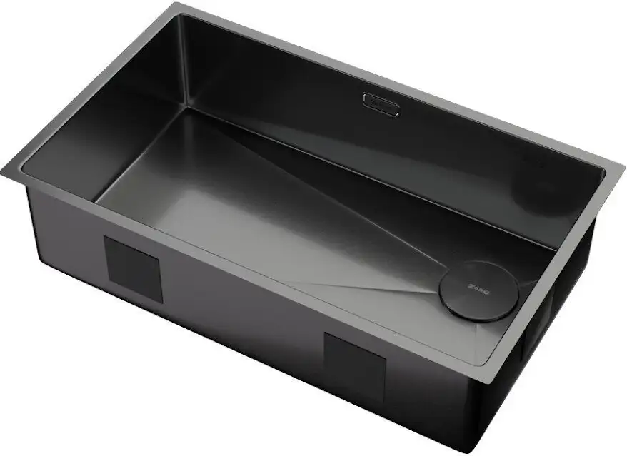Кухонная мойка ZorG Zerox 74 U / IF Side SF PVD Gunblack - фото товара