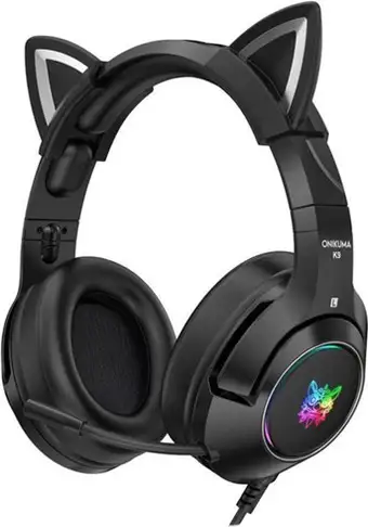 Наушники Onikuma K9 Cat Ears (черный) – изображение в каталоге