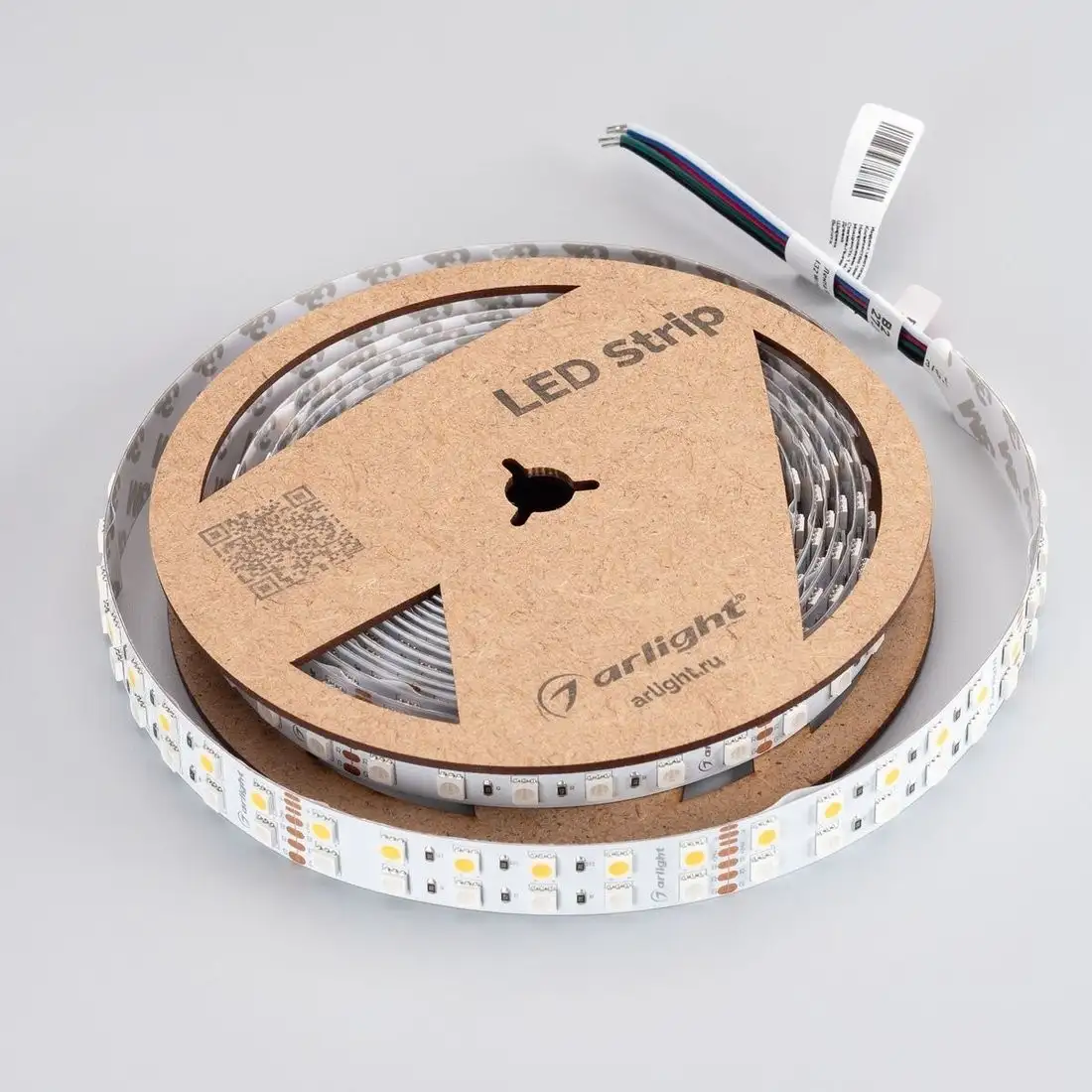Светодиодная лента Arlight 32W/m 144Led/m 5060SMD разноцветный/теплый белый 5M RT-B144-19mm 24V RGBW-Warm 012327(3) – фото товара