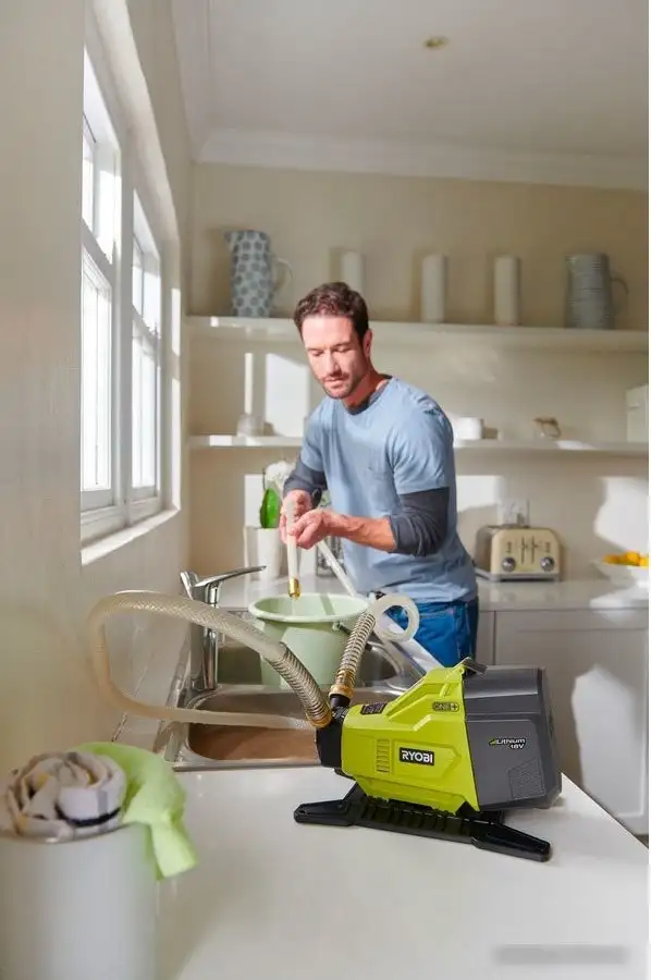 Самовсасывающий насос Ryobi One+ R18TP-0 (без АКБ) - фото товара