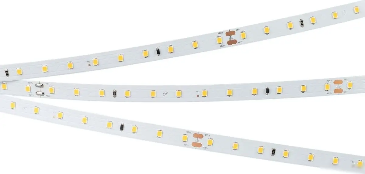 Светодиодная лента Arlight 3.8W/m 72LED/m 2835SMD теплый белый 60M IC-A72-10mm 48V Warm3000 032190 – фото товара