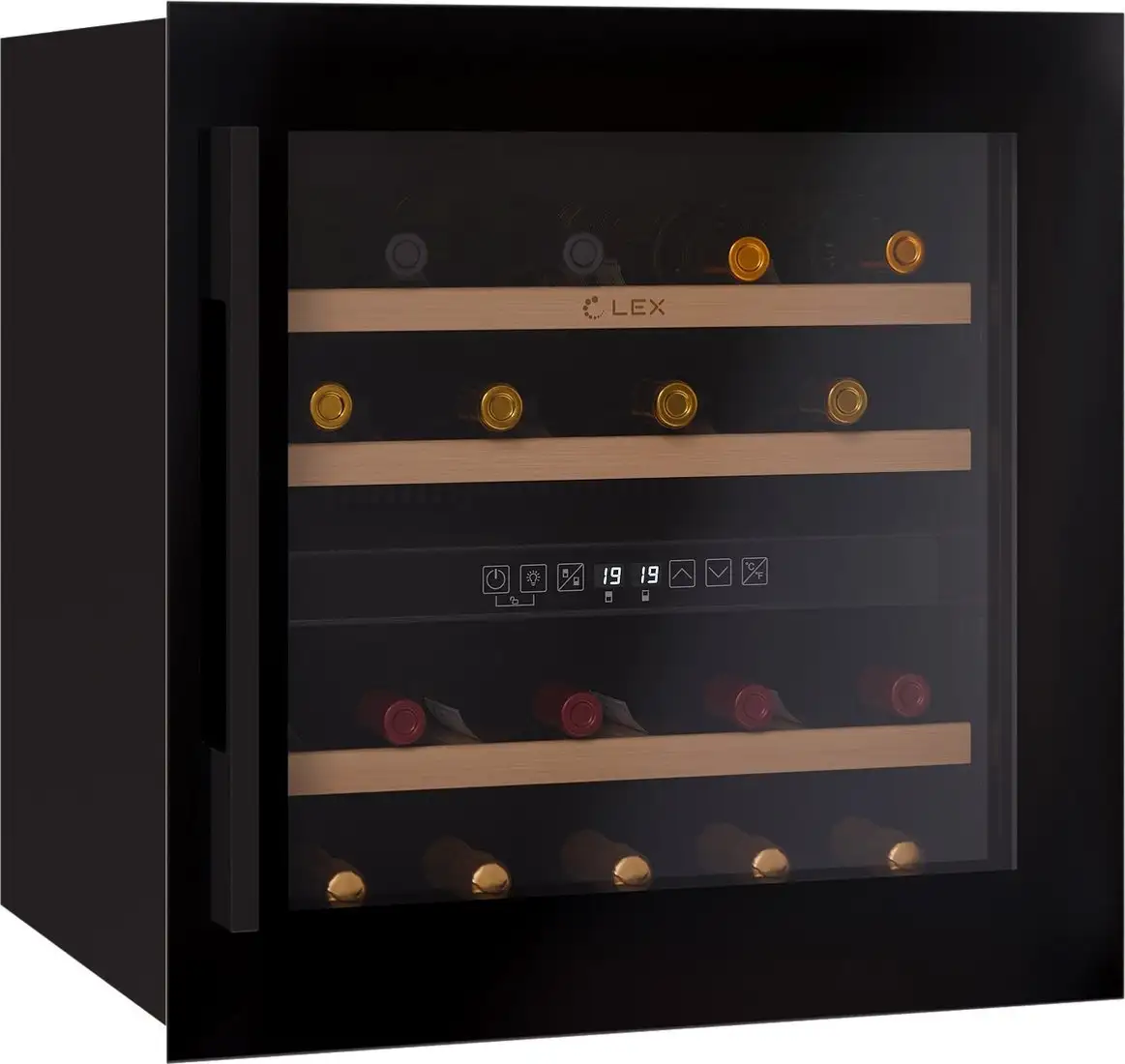 Винный шкаф LEX LWD6036BL Dual Zone — фото товара