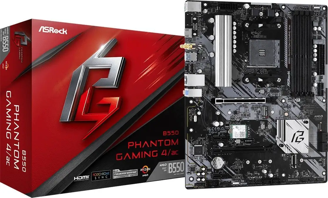 Материнская плата ASRock B550 Phantom Gaming 4/ac – фото товара