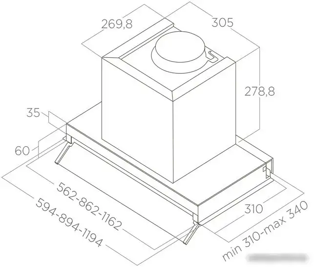 Кухонная вытяжка Elica Boxin LX/IX/A/120 PRF0114762A - подробное фото Кухонная вытяжка Elica Boxin LX/IX/A/120 PRF0114762A - фото товара