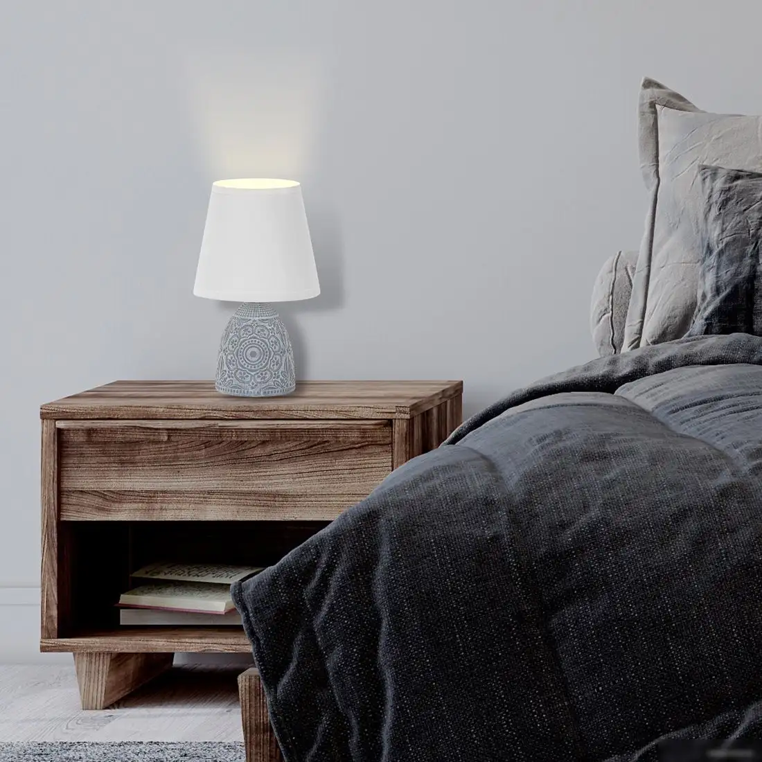 Настольная лампа Uniel UML-B301 E14 DARK GREY UL-00010750 – фото товара