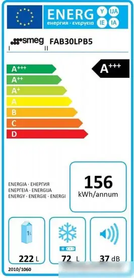 Холодильник Smeg FAB30LPB5 - фото товара