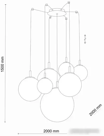 Подвесная люстра TK Lighting Cadix 4608 – фото товара