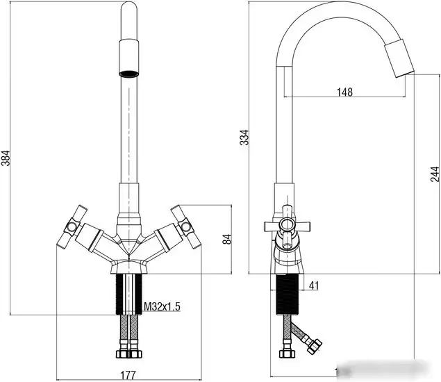 Смеситель Voda Turn TRN519FB - фото товара