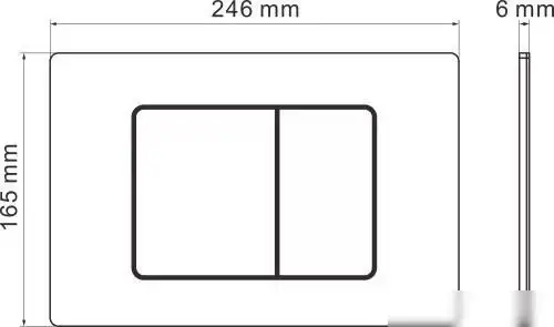 Унитаз подвесной Roxen StounFix Dual Fresh 968500 - фото товара