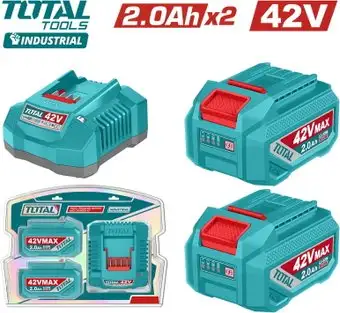 Аккумулятор с зарядным устройством Total TFBCPM20221 (42В/2x2 Ah + 42В) – изображение в каталоге