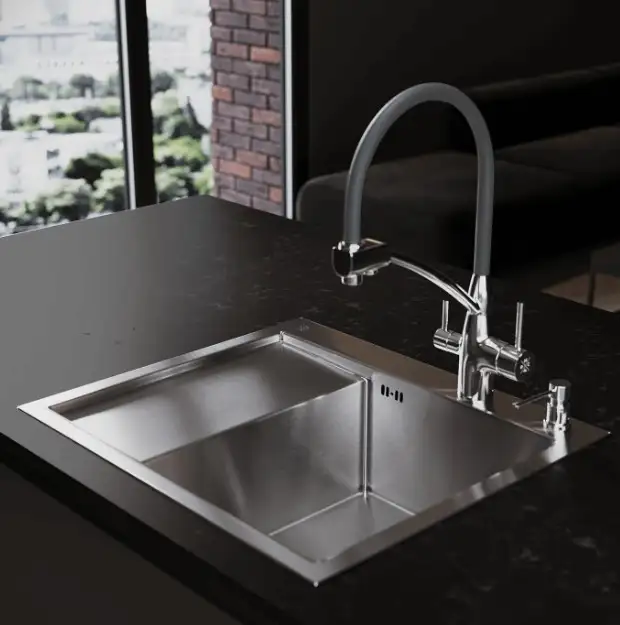 Кухонная мойка РМС MRK-5851R (с дозатором) - фото товара