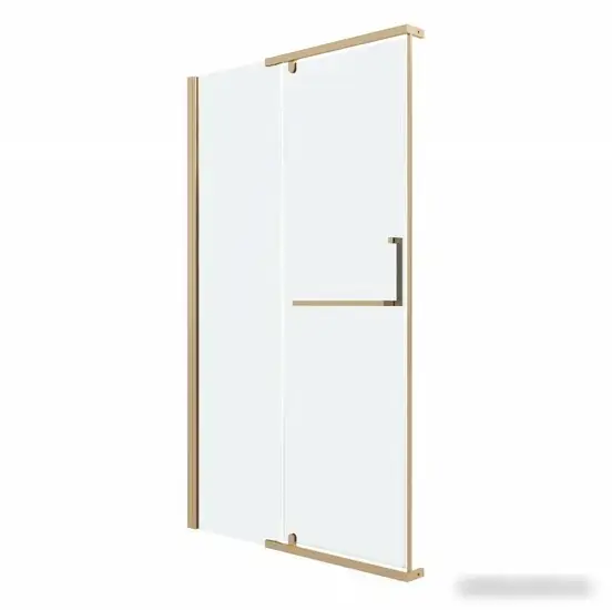 Душевая дверь Grossman Pragma 110x195 100.K33.03.110.32.00 (золото сатин/стекло прозрачное) - фото товара