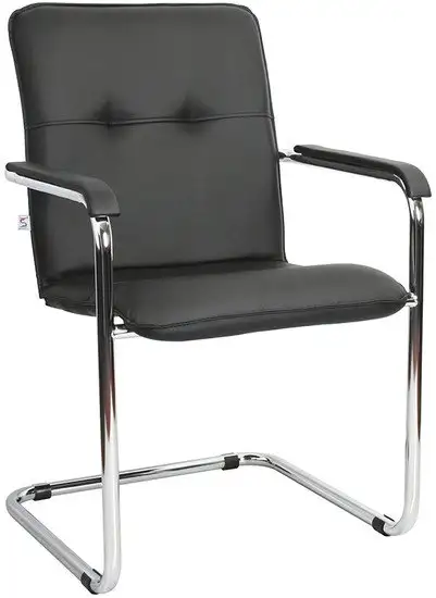 Офисное кресло Белс Румба Chrome V 450390/V4 (кожзам черный)