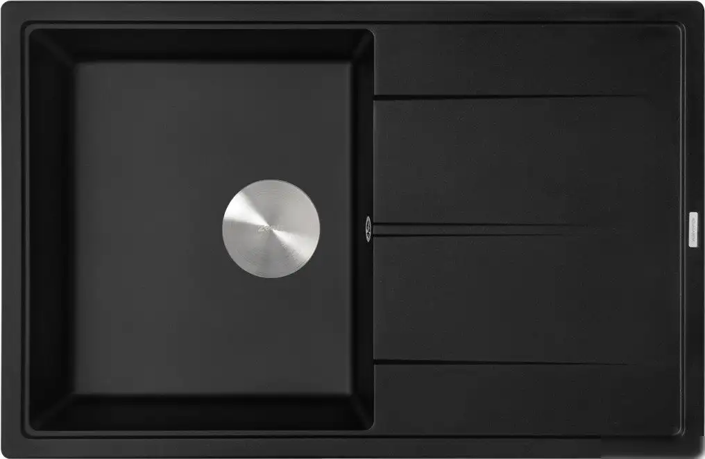 Кухонная мойка ZorG Rock 78 Premium black metallic - фото товара