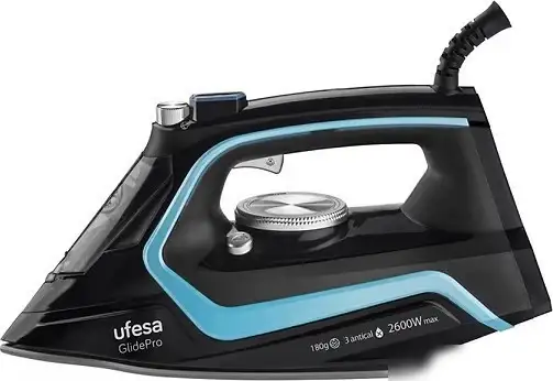Утюг Ufesa PV2600 GlidePro (черный/голубой) - фото товара