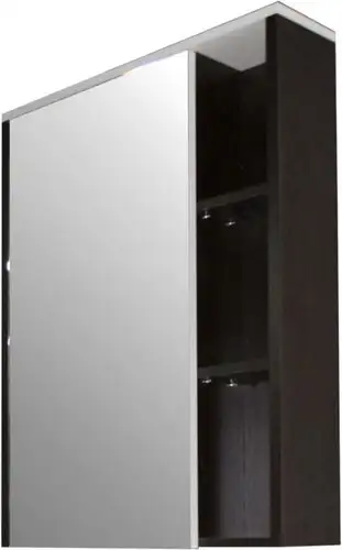 Mixline Шкаф с зеркалом для ванной Боско-55 554986 (беый/венге) – изображение в каталоге