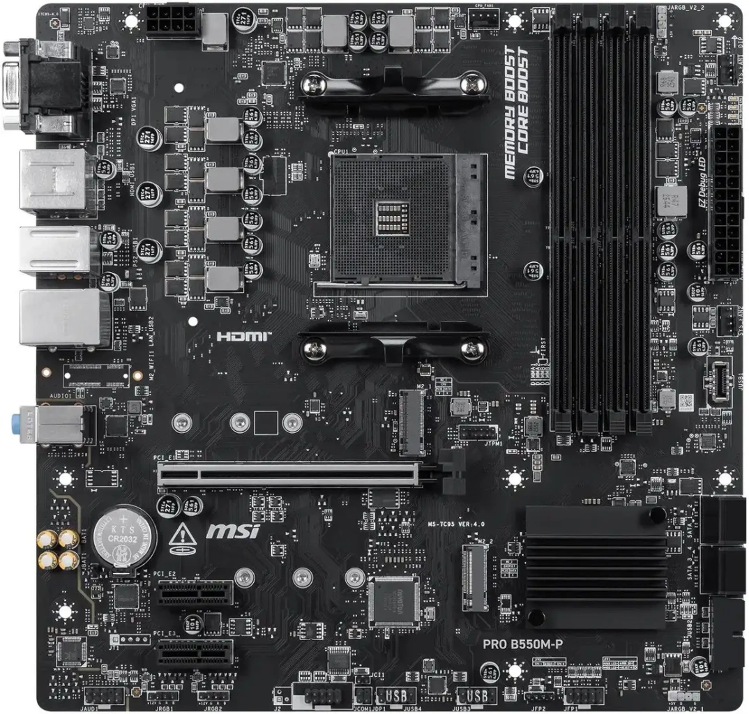 Материнская плата MSI Pro B550M-P – изображение в каталоге