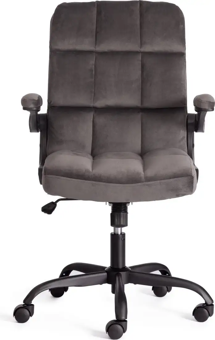 Офисное кресло TetChair Lugano (велюр, темно-серый) – фото товара