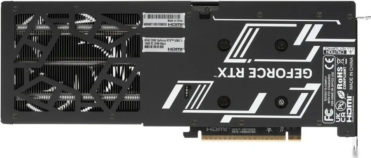 Видеокарта KFA2 GeForce RTX 5060 Ti Core OC 16GB 56IZN8MHDQDK – фото товара