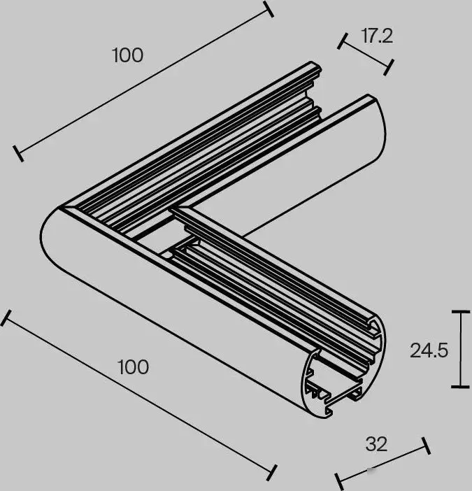 Соединитель треков Maytoni Exility TRAM034CL-R-41B – фото товара