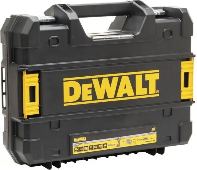 Дрель-шуруповерт DeWalt DCD708D2T-QW (с 2-мя АКБ, кейс) – фото товара