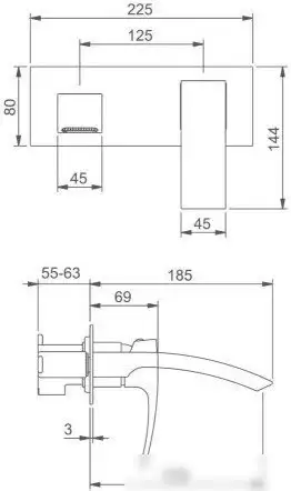 Смеситель Gappo G1007-29 - фото товара
