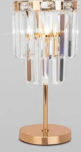Настольная лампа Евросвет Elegante 01136/1 (золото/прозрачный хрусталь) – изображение в каталоге