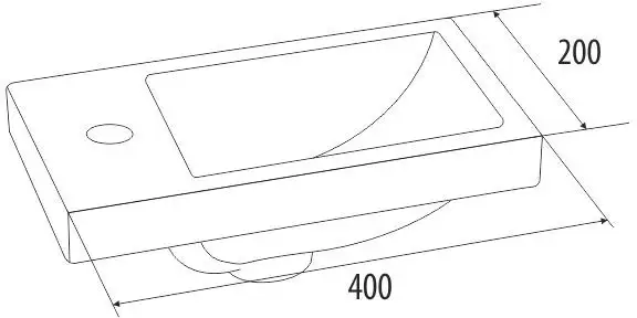 Умывальник IDDIS Torr 0014000U28 - фото товара