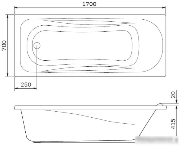 Ванна AM.PM Spirit W76A-170-070W-A - фото товара