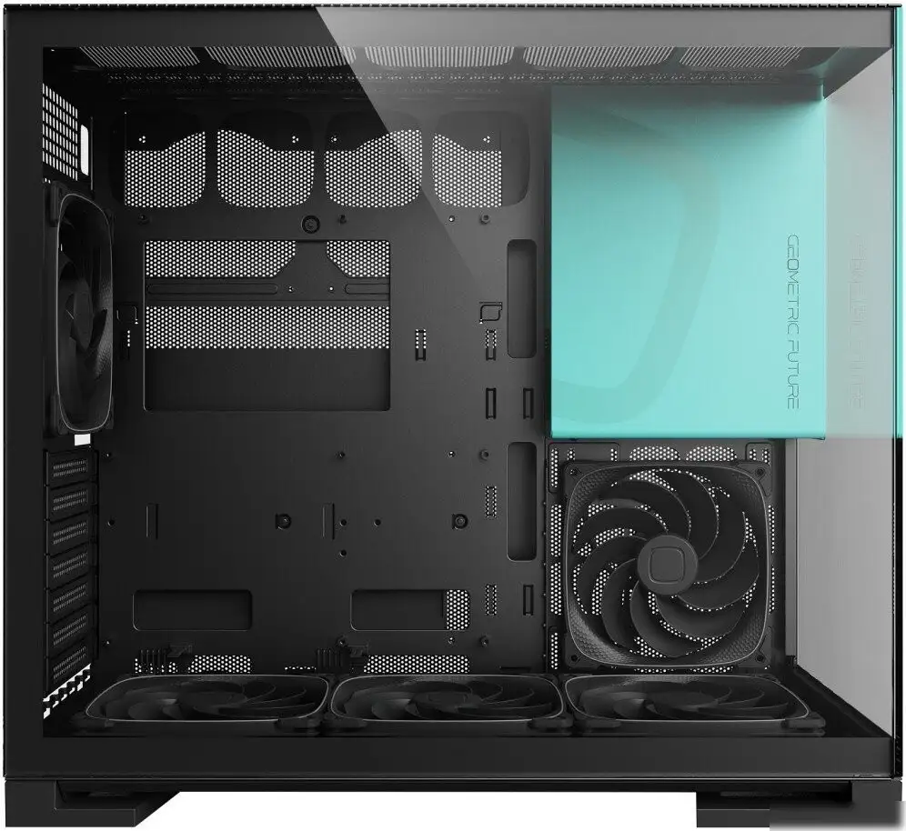 Корпус Geometric Future Model 5 5FAN (черный/бирюзовый) – фото товара