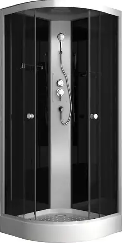 Душевая кабина Oda 8520NT (черный/тонированное стекло) - изображение в каталоге