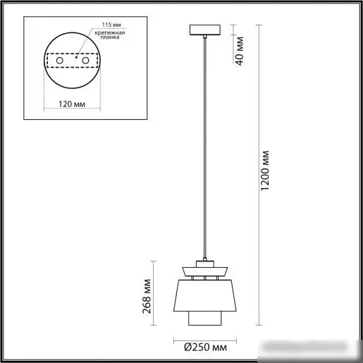 Подвесная люстра Odeon Light Kressa 4992/1A – фото товара