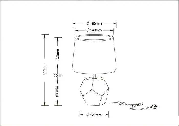 Настольная лампа Arte Lamp Zibal A5005LT-1WH – фото товара