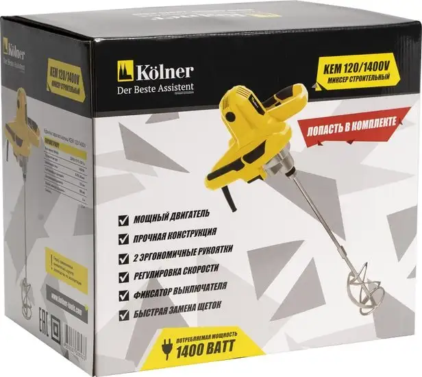 Дрель-миксер Kolner KEM 120/1400V – фото товара