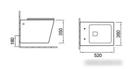 Унитаз подвесной SantiLine SL-5007MW - фото товара