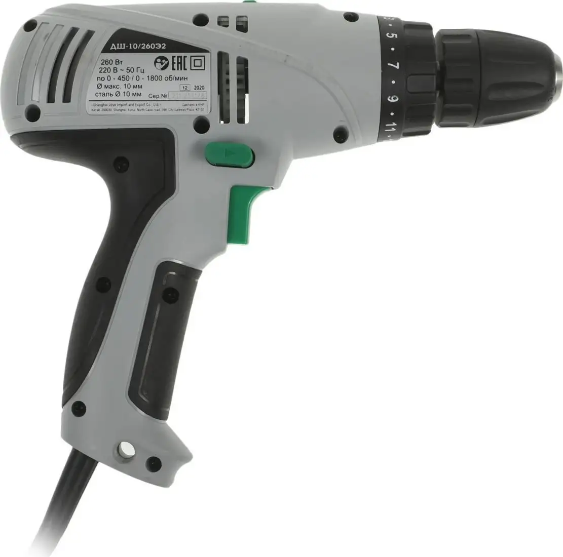 Дрель-шуруповерт Интерскол ДШ-10/260Э2 211.3.0.30 – фото товара