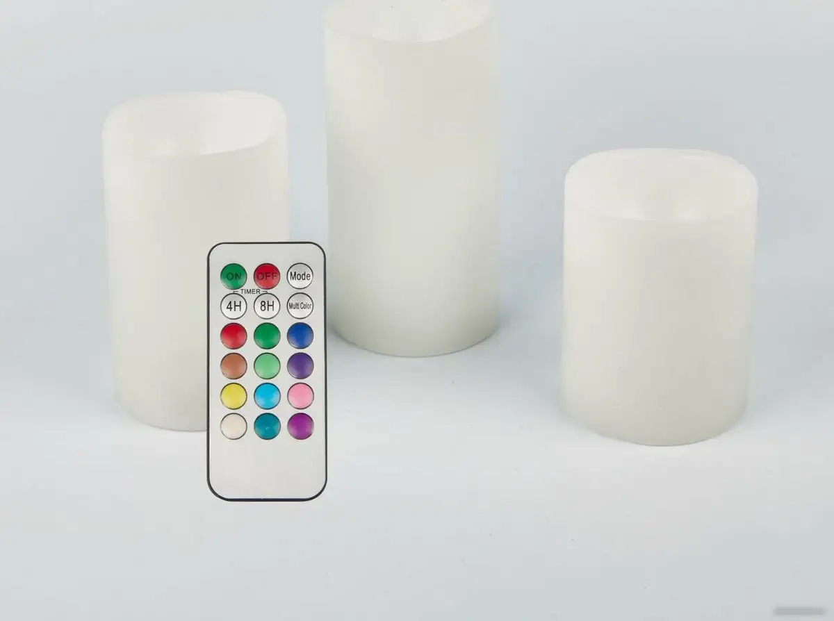 Новогодняя свеча Uniel ULD-F052 RGB RC CANDLE SET3 UL-00007259 – фото товара