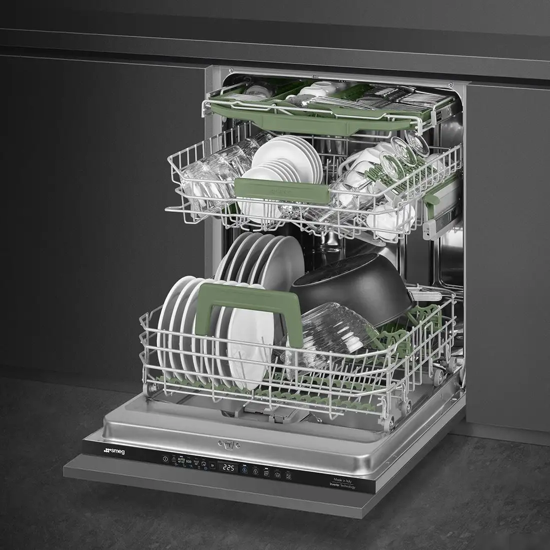 Встраиваемая посудомоечная машина Smeg STL7322BL - фото товара