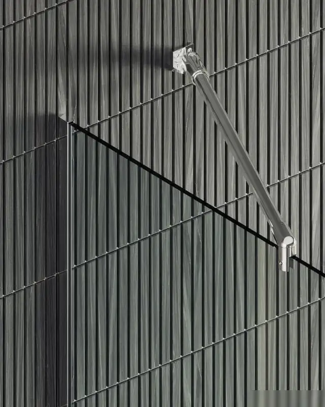 Душевая стенка MaybahGlass 195x89 MGD-689-5у (прозрачное стекло/хром матовый) - фото товара