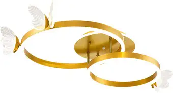 Припотолочная люстра Escada Aldania 10225/2 LED*65+15W Gold – изображение в каталоге