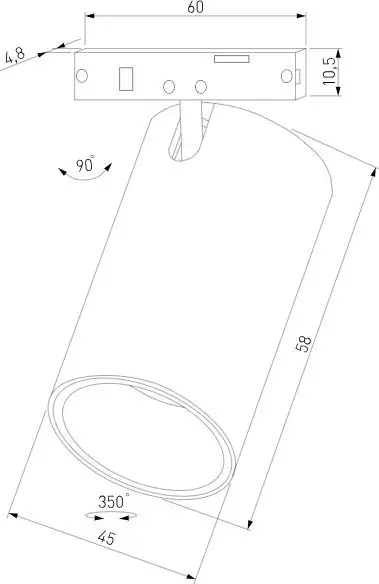 Трековый светильник Elektrostandard Mini Magnetic 85203/01 9W 3000K (белый/черный) – фото товара